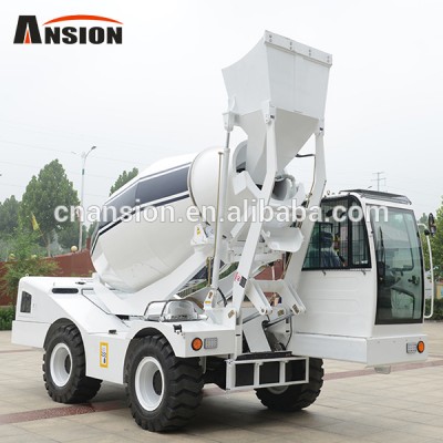 1.5cubic 4m3 self loading concrete mixture machine of paste and aggregates or rocks