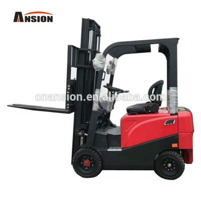 1.5ton 4meters electric forklift CPD15 with 4000mm mast and 48V230Ah battery