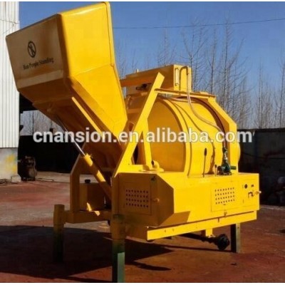 Concrete mixer JZC500 with diesel engine&hydraulic hopper