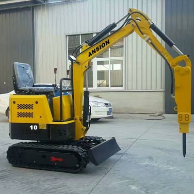 Chinese cheap crawler excavator 800kg AS08 0.8ton mini excavator with break hammer