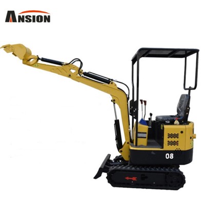 China low price small crawler excavator  0.8ton mini digger used for garden and farm