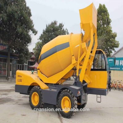 China brand new MX2500 2.5cbm self loading loader model concrete mixer machine