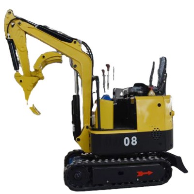 China garden farm excavator digging machine 0.8ton mini excavator for sale